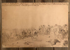 Peter Heinrich Von Hess Original Historic Battle Fère-Champenoise Painting 1814 picture