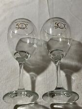 2 VINTAGE 1983 HOTEL HERSHEY 50TH ANNIVERSARY WINE GLASSES BRAND NEW  HERSHEY PA picture
