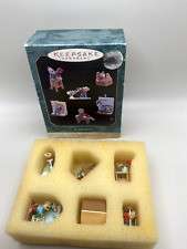 1997 Hallmark (Set of 6) Miniature Mice Tiny Home Improvers Christmas Ornaments  picture