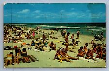Postcard Vtg Canada Goderich Greetings Swimming Fun Beach Summer picture