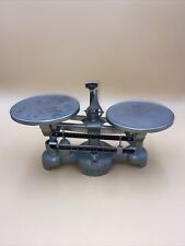 Vintage W.M. Welch Roberval Scientific 10 Gram Scale Cast Iron Vice Base  picture