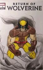 Marvel Comics Wolverine ORIGINAL ART SKETCH On A Sketch Cover. picture