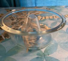 1930's Glasbake Clear Glass Bundt Angel Food Cake Pan Depression Pattern picture