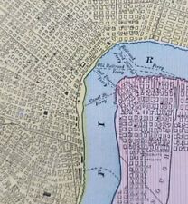 Vintage 1895 NEW ORLEANS LA Map 11
