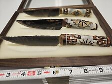 3 Piece Obsidian Knife Collection with Display Box  picture