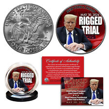 DONALD TRUMP Historic NY vs. TRUMP Trial Official Legal Tender IKE $1 U.S. Coin picture