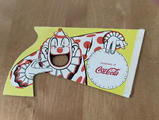 VTG 1954 COCA-COLA ADVERTISING COLLECTIBLE-CARDBOARD TOY POP GUN WITH CLOWN picture
