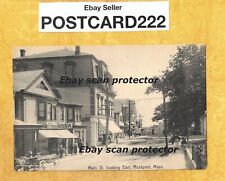 MA Rockport 1907 antique postcard BUILDINGS ON MAIN ST LK EAST MASS picture