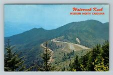 NC-North Carolina, Waterrock Knob, Aerial View Mountains, Vintage Postcard picture