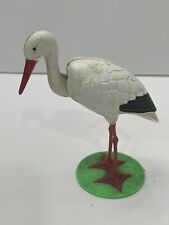 Vintage Nodding Head White Stork Bubble Head Nodder 4” H picture