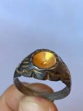 RARE ANCIENT BRONZE VIKING RING ORNAMENT MILITARY RING AUTHENTIC AMAZING picture