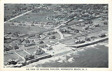Vintage Postcard Air View Of Bathing Pavilion Monmouth Beach NJ picture