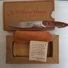 William Henry Folding Knife ATS34 w/ Case Box Rare *240624 picture