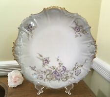 Antique 1891-1914 Coiffe Limoges Plate~Decorated with Morning Glories by L.R.L. picture