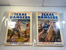 Vintage c, 1940 Texas Rangers Western Comic Book Style Story Book Magazine Lot picture