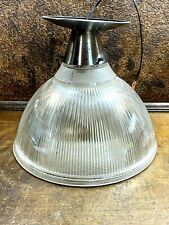 Vintage Mid Century Industrial HOLOPHANE Hanging Light Fixture / Kitchen Factory picture