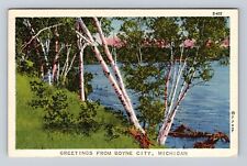 Boyne City MI-Michigan, General Greetings, Lake Side, Antique Vintage Postcard picture