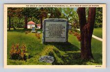 Petersburg IL-Illinois, Grave Of Ann Rutledge, Antique, Vintage Postcard picture