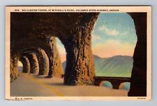 OR-Oregon, Day Lighted Tunnel, Mitchell's Point, Antique Vintage c1938 Postcard picture