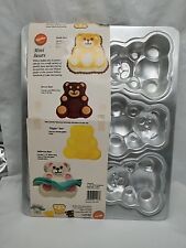 Vintage 1991 Wilton Mini Bears (6) Slot Cake Pan picture