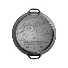 HOT SALE Lodge Yellowstone™ 17 Inch Seasoned Cast Iron “So Wild, So Angry” Dual picture