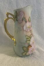Arco Vintage porcelain handpainted flowers decorative jug pitcher picture