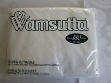 Wamsutta Ultracale WHITE Fitted Sheets Double Full Vintage New Sealed picture