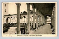 Sebring FL-Florida, The Patio, Harder Hall, Antique Souvenir Vintage Postcard picture