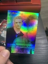 topps nsync justin timberlake rainbow prism card 2000 winterland picture