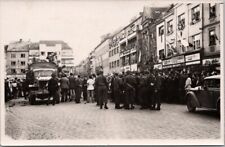 WWII 1945 RPPC Real Photo Postcard Russian Military Transport Truck / Soldiers picture