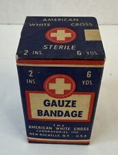 Vintage The American White Cross Gaze Bandage 6 Yards 2” Still Sealed picture