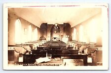 Postcard RPPC Little Brown Church In Vale Nashua Iowa IA Interior View picture