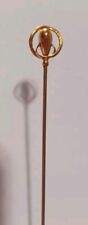 Charles Horner Hatpin 9ct Gold Top Art Nouveau 1900s Chester Hallmarked Antique picture