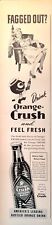 1944 Orange Crush Orange Drink Natural Flavor Fruit Flavor Vintage Print Ad picture