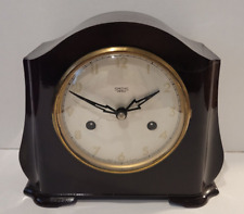 Antique c1940’s English “Smiths” Bakelite Cased Chiming Mantel Clock (Working) picture