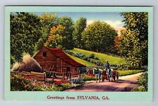 Sylvania GA-Georgia, Scenic Greetings, Vintage Postcard picture