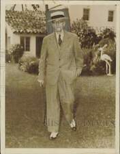 1941 Press Photo George Ade at his Miami Beach Home - nei37440 picture