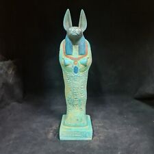 Unique Anubis statue Ancient Egyptian Antiques God Afterlife with Hieroglyphics picture