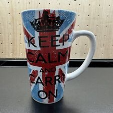 Keep Calm And Carry On Brutus Mug 6 in Tall Stoneware Coffee Cocoa Louise Carey picture