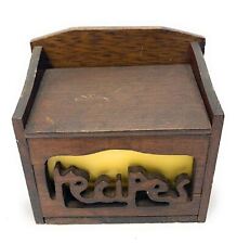 Antique Wooden Recipes Box Crafted picture