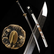 Razor Sharp T10 Steel Clay Tempered Japanese Samurai Sword Real Hamon Full Tang picture
