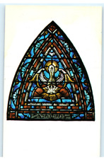 VTG Postcard RPPC 1st Presbyterian Church BHam AL, Pelican Piety Stained Glass picture