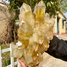 10.6LB Natural Citrine backbone cluster mineral specimen quartz crystal healing picture