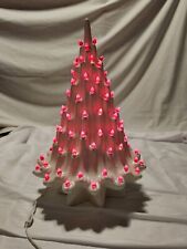 Vintage Atlantic Mold Volcano Lava Lighted Ceramic Christmas Tree 20