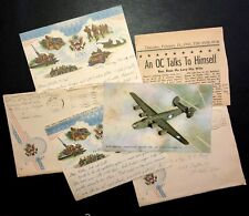 Original WW2 US Army Air Force Family Correspondence Personal War Letters Cards picture