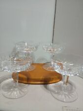 Vintage set of 4 Waterford Crystal Lismore Champagne /Sherbet Footed Glasses picture