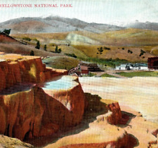 Minerva Terrace Mammoth Hot Springs Hotel Yellowstone National Park Postcard A7 picture