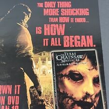 2007 Print Ad The Texas Chainsaw Massacre The Beginning Horror Movie Promo Page picture