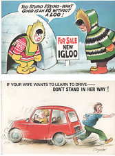 Lot of 6 British Humor Postcards c1980s Unposted Funny, Igloo Driving Frog picture