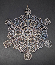 2004 MMA Sterling Silver Snowflake Christmas Ornament picture